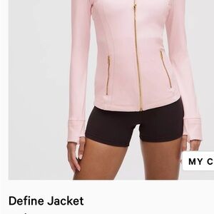 Lululemon Athletica Blissful Pink/Gold Define Jacket